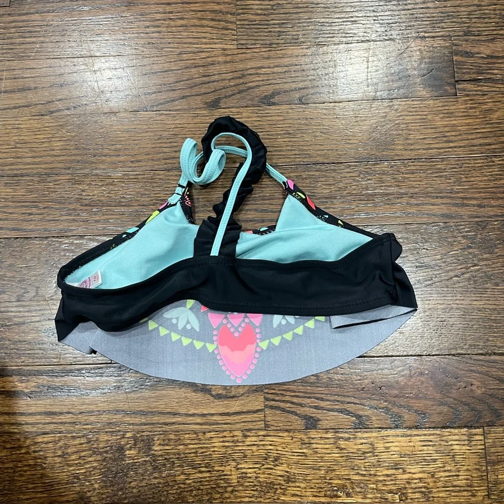 SO Girls Colorful swim top size 10